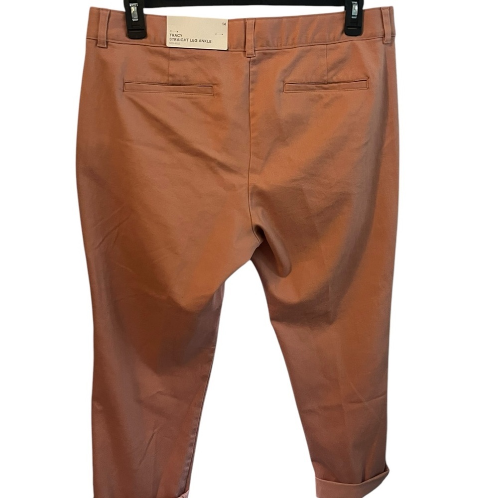 Liz Claiborne Rose Dawn straight leg ankle‎ mid-rise size 14 women’s pants - Picture 2 of 10